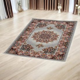 Luksuzna akrilna preproga z vzorcem Isfahan - siva 80x120