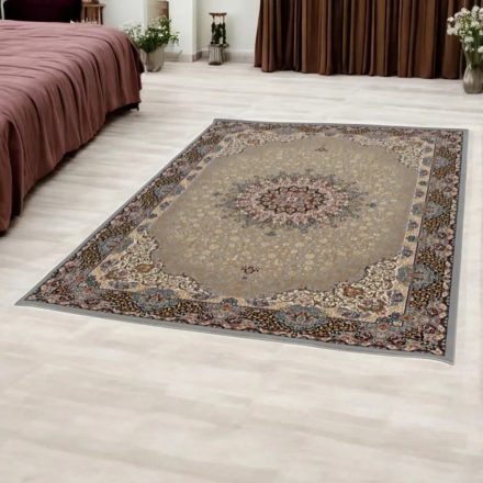 Perzijska preproga siva KERMAN 140x200 kakovostna akrilna preproga