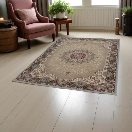 Siva preproga Kerman 80x120 cm – luksuzna klasična akrilna perzijska preproga