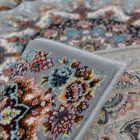 Perzijska preproga siva TABRIZ 160x230 kakovostna akrilna preproga za dnevno sobo