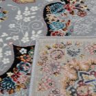 Perzijska preproga siva TABRIZ 160x230 kakovostna akrilna preproga za dnevno sobo