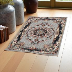 Luksuzna akrilna preproga z vzorcem Tabriz - siva 80x120