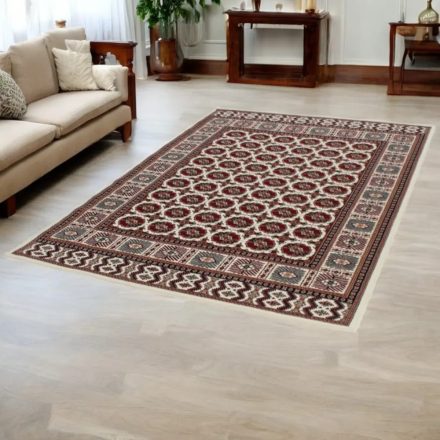 Perzijska preproga BUKHARA bež 160x230 luksuzna preproga za dnevno sobo iz akrila