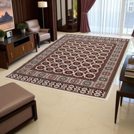 Perzijska preproga BUKHARA bež 200x300 akrilna preproga za dnevno sobo