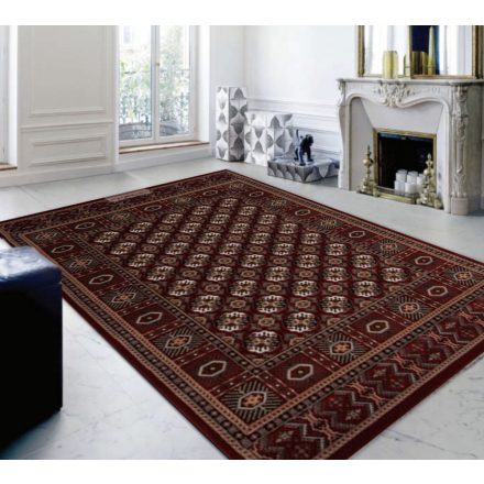 Perzijska preproga BUKHARA rdeča 200x300 elegantna preproga za dnevno sobo iz akrila