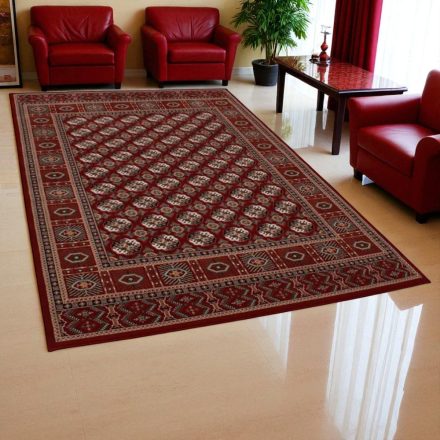 Perzijska preproga BUKHARA rdeča 200x300 elegantna preproga za dnevno sobo iz akrila