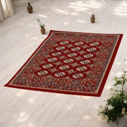 Bukhara preproga 60x90 cm – rdeča perzijska akrilna preproga klasičnega sloga