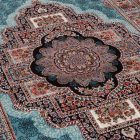 Perzijska preproga Tabriz 140x200 cm – turkizna akrilna preproga v perzijskem slogu