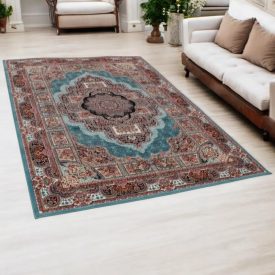   Perzijska preproga turkizna TABRIZ 160x230 elegantna preproga za dnevno sobo iz akrila