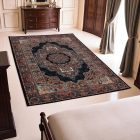 Luksuzna akrilna preproga z vzorcem Tabriz - temno modra 140x200
