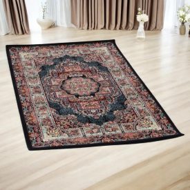   Luksuzna akrilna preproga z vzorcem Tabriz - temno modra 80x120