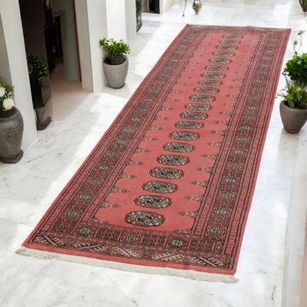 Tekači preproga rjava Bukhara 77x281 ročno vozlana preproga za hodnik