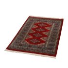 Pakistanska preproga bordo Jaldar 76x125 Ročno vozlana orientalska preproga