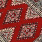 Pakistanska preproga bordo Jaldar 76x125 Ročno vozlana orientalska preproga