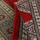 Pakistanska preproga bordo Jaldar 76x125 Ročno vozlana orientalska preproga