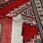 Pakistanska preproga bordo Jaldar 76x125 Ročno vozlana orientalska preproga