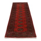 Tekač preproga roza Bukhara 74x247 ročno vozlana preproga za hodnik