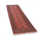 Tekač preproga roza Bukhara 74x247 ročno vozlana preproga za hodnik