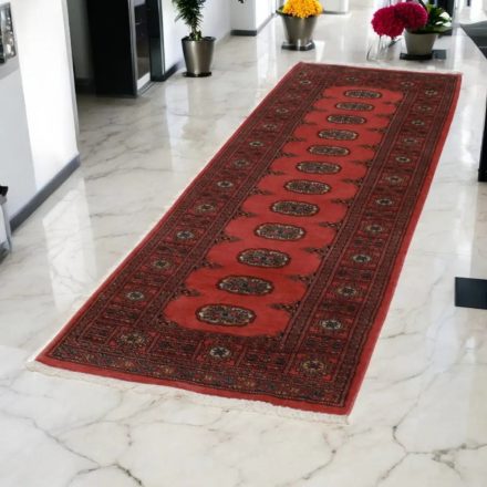 Tekači preproga roza Bukhara 76x233 ročno vozlana preproga za hodnik