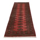 Tekač preproga Bukhara roza 76x242 ročno vozlana preproga za hodnik