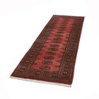 Tekač preproga Bukhara roza 76x242 ročno vozlana preproga za hodnik