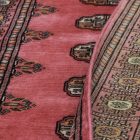 Tekač preproga Bukhara roza 76x242 ročno vozlana preproga za hodnik
