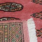 Tekač preproga Bukhara roza 76x242 ročno vozlana preproga za hodnik