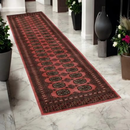 Tekači preproga roza Bukhara 80x302 ročno vozlana preproga za hodnik