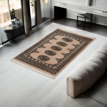 Pakistanska preproga bordo Bukhara 62x98 Ročno vozlana orientalska preproga