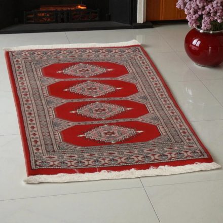 Pakistanska preproga bordo Jaldar 93x66 Ročno vozlana orientalska preproga