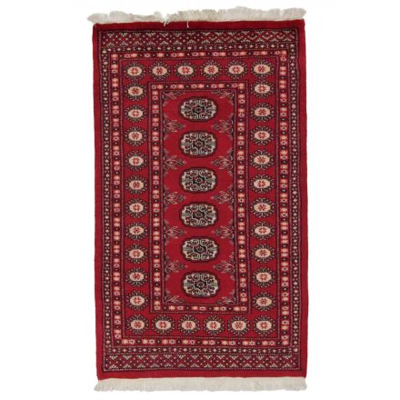 Pakistanska preproga bordo Bukhara 76x128 Ročno vozlana orientalska preproga