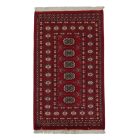Pakistanska preproga bordo Bukhara 76x128 Ročno vozlana orientalska preproga