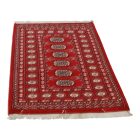 Pakistanska preproga bordo Bukhara 76x128 Ročno vozlana orientalska preproga