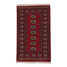 Pakistanska preproga bordo Bukhara 79x129 Ročno vozlana orientalska preproga