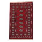 Pakistanska preproga bordo Bukhara 78x121 Ročno vozlana orientalska preproga
