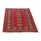 Pakistanska preproga bordo Bukhara 78x121 Ročno vozlana orientalska preproga