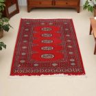 Pakistanska preproga bordo Bukhara 79x112 Ročno vozlana orientalska preproga