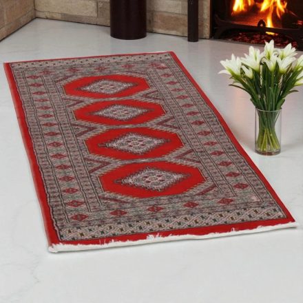 Pakistanska preproga bordo Jaldar 71x118 Ročno vozlana orientalska preproga