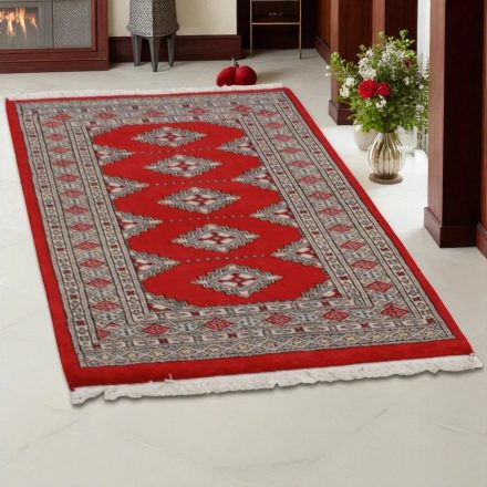 Pakistanska preproga bordo Jaldar 79x127 Ročno vozlana orientalska preproga