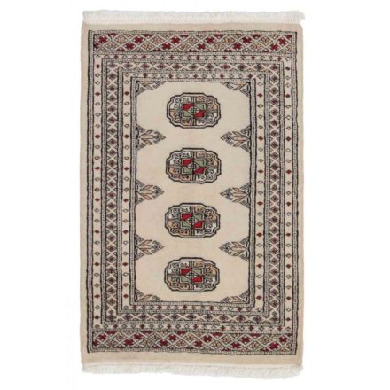Pakistanska preproga bež Bukhara 62x94 Ročno vozlana orientalska preproga