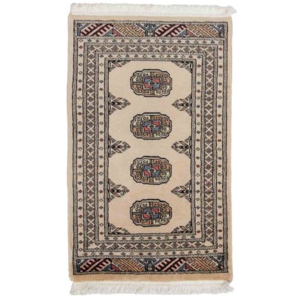 Pakistanska preproga bež Bukhara 62x99 Ročno vozlana orientalska preproga
