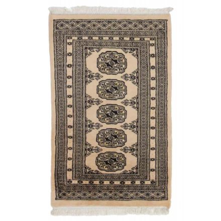 Pakistanska preproga bež Bukhara 61x95 Ročno vozlana orientalska preproga