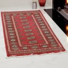 Pakistanska preproga roza Bukhara 77x130 Ročno vozlana orientalska preproga