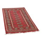 Pakistanska preproga roza Bukhara 77x130 Ročno vozlana orientalska preproga