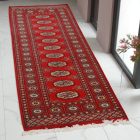 Tekač preproga bordo Bukhara 66x181 ročno vozlana preproga za hodnik