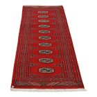 Tekač preproga bordo Bukhara 63x196 ročno vozlana preproga za hodnik