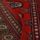 Tekač preproga bordo Bukhara 65x180 ročno vozlana preproga za hodnik