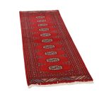 Tekač preproga bordo Bukhara 60x175 ročno vozlana preproga za hodnik