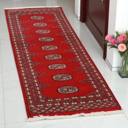 Tekači preproga bordo Bukhara 63x178 ročno vozlana preproga za hodnik
