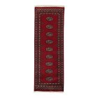 Tekač preproga bordo Bukhara 63x178 ročno vozlana preproga za hodnik